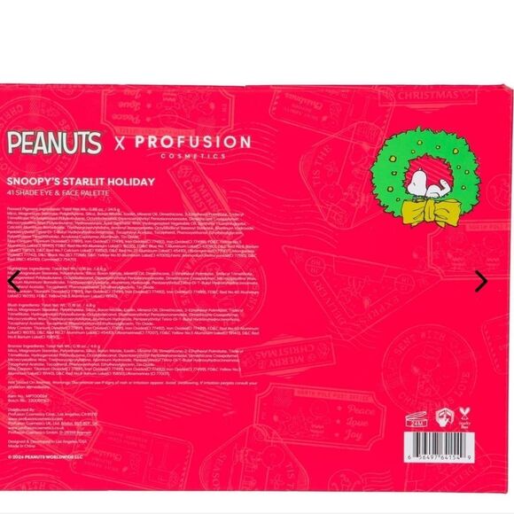 Profusion X Pranuts Snoopy's Starlit Holiday 41 Shade Eye & Face Palette - Picture 5 of 9
